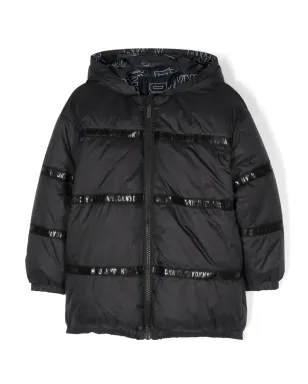 Dkny Kids ロゴプリントのリバーシブル中綿ジャケット - ブラック - サムネイル1