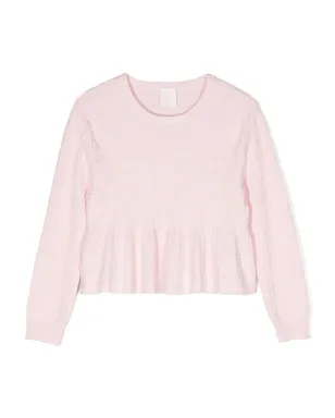 Givenchy Kids ロゴジャカード ギャザー Tシャツ - サムネイル1