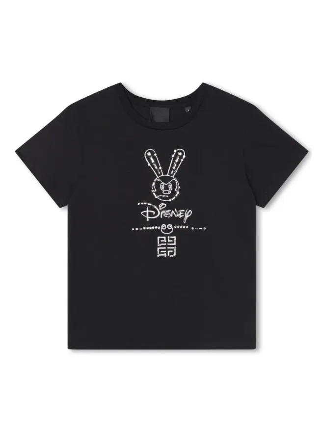 Givenchy Kids Givenchy Kids ロゴ刺繍オーガニックコットンTシャツの商品画像