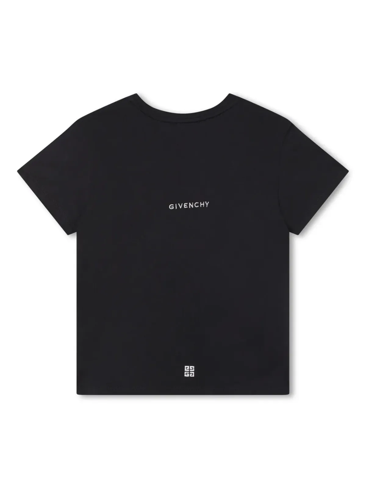 Givenchy Kids ロゴ刺繍オーガニックコットンTシャツ - 画像2