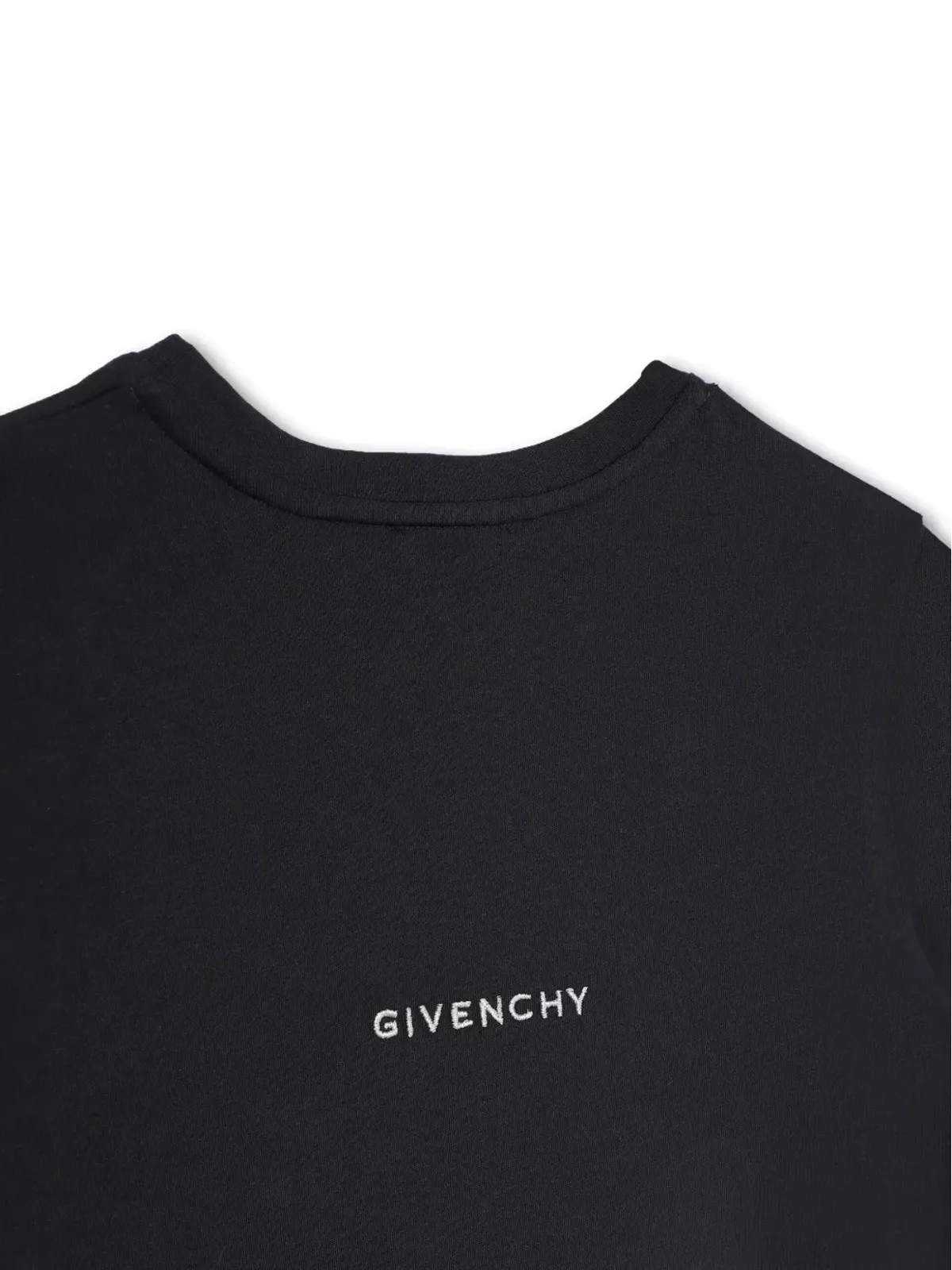 Givenchy Kids ロゴ刺繍オーガニックコットンTシャツ - 画像4