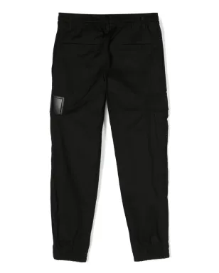 Givenchy Kids ロゴパッチ トラックパンツ ブラック - サムネイル2