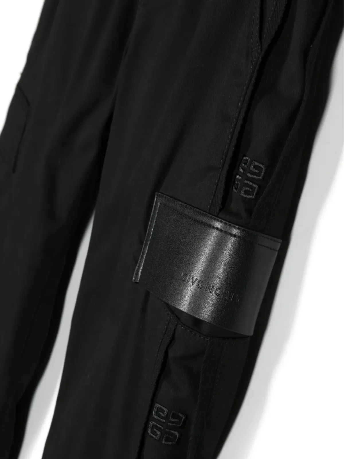 Givenchy Kids ロゴパッチ トラックパンツ ブラック - 画像3