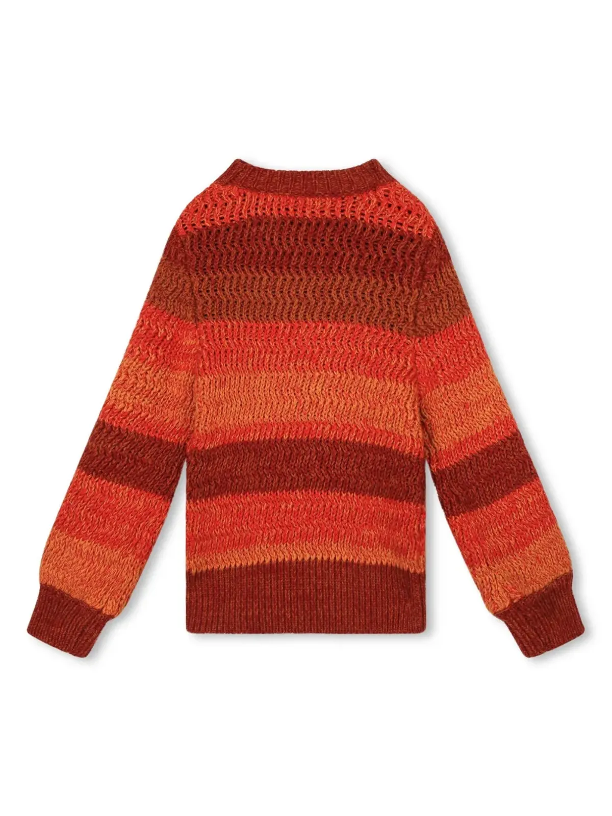 Chloé Kids ロゴ刺繍ストライプ柄ジャンパー - 画像2