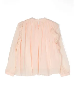 Chloé Kids フリルディテールのシルクブラウス - サムネイル2
