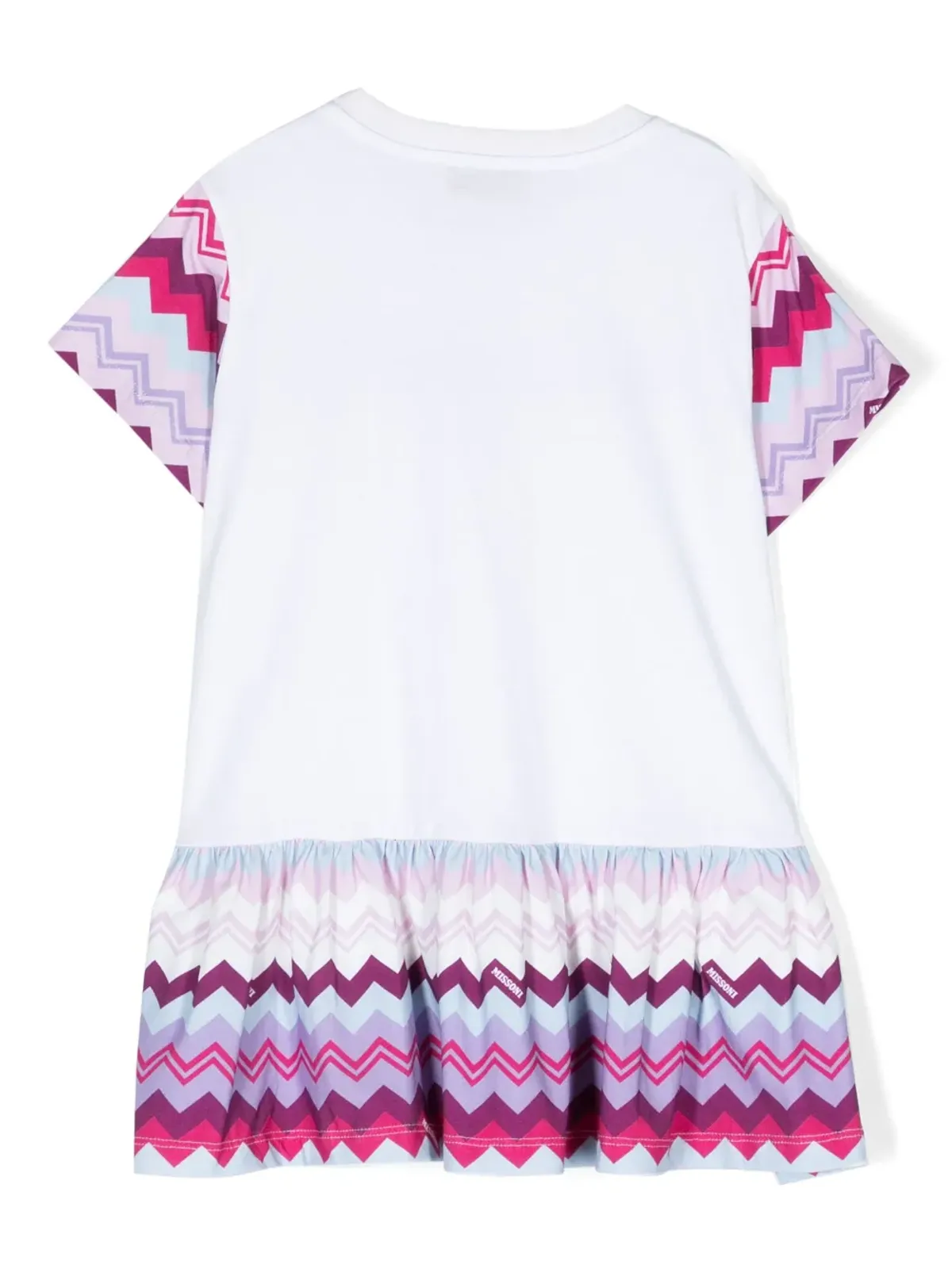 Missoni Kids シグネチャー ジグザグ柄 コットン ドレス - White - 画像2
