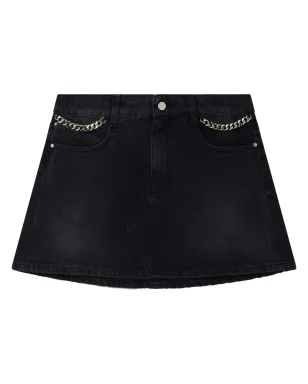 Stella McCartney ファラベラ デニム ミニスカート - ブラック - サムネイル1