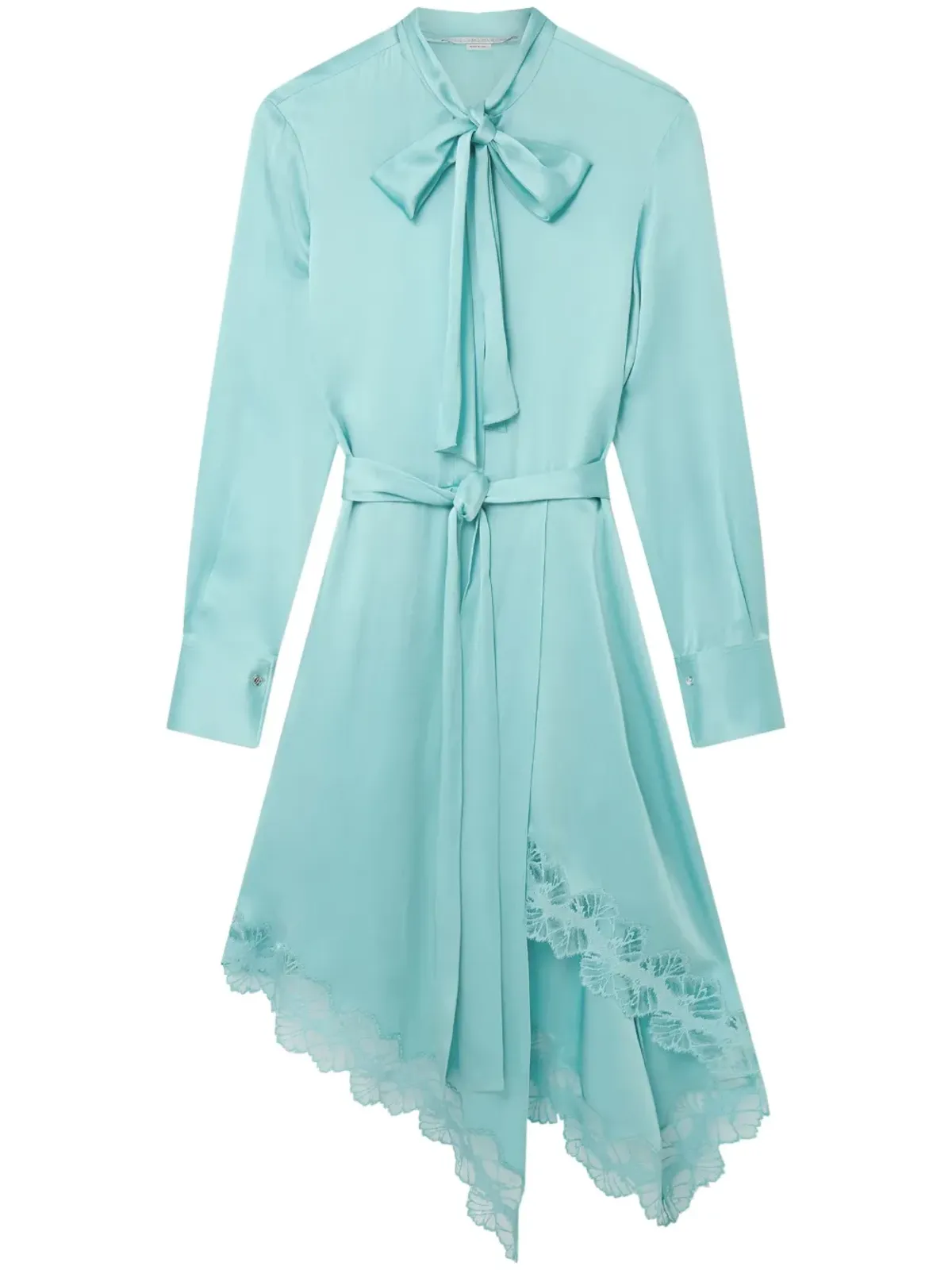 Stella McCartney ダブルサテン レーストリム ドレス - 画像1