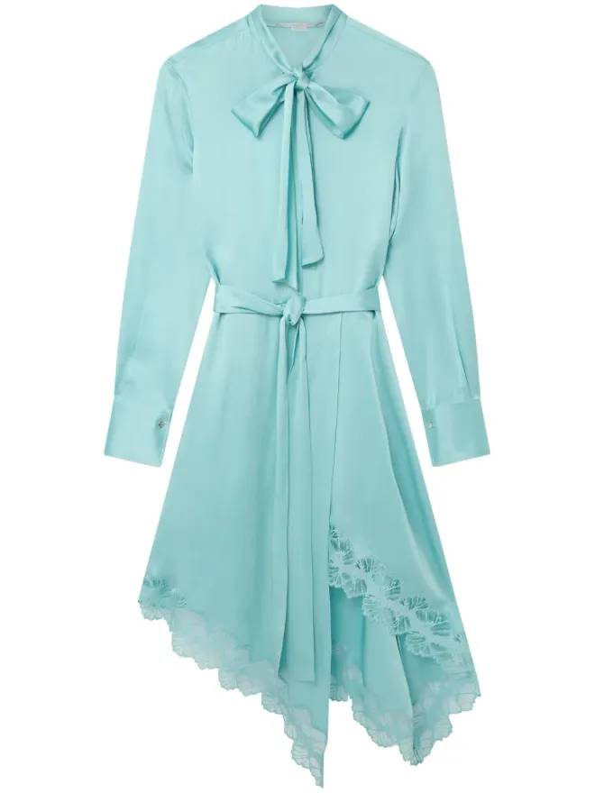 Stella McCartney Stella McCartney ダブルサテン レーストリム ドレスの商品画像
