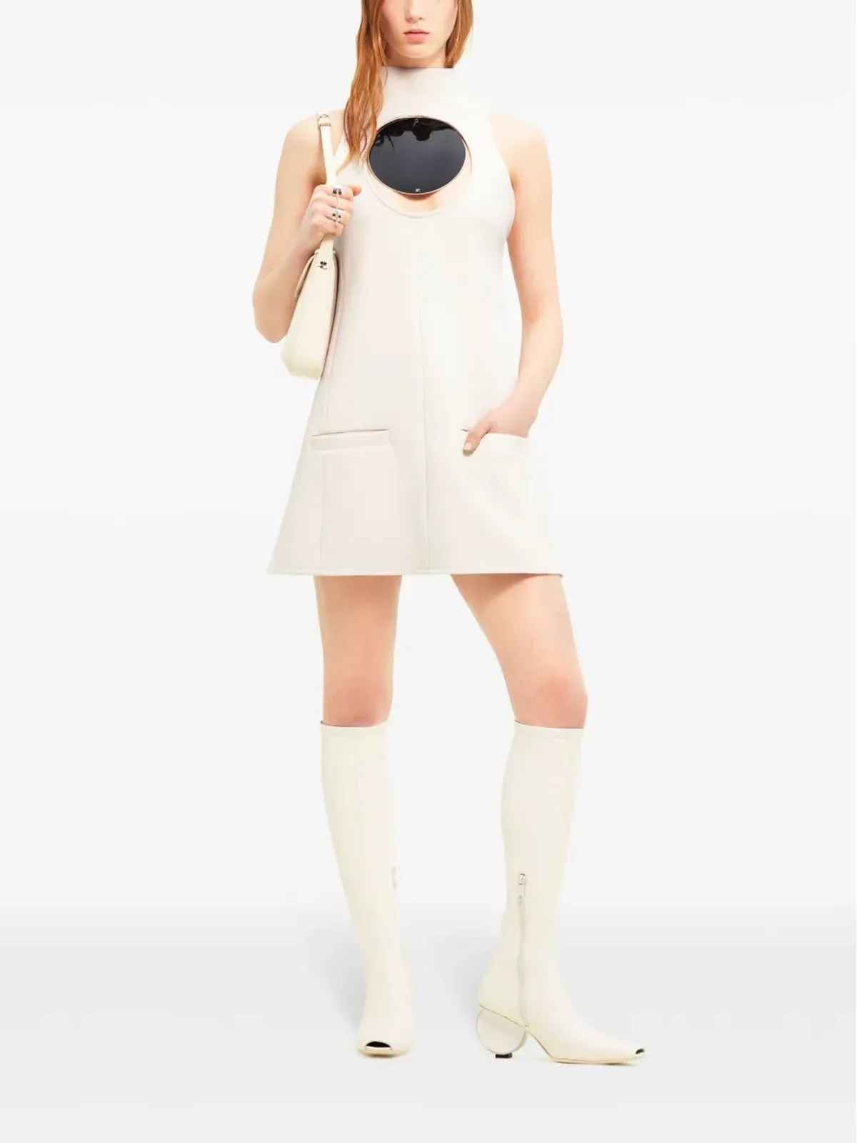 Courrèges サークルカットアウトミニドレス - 画像2