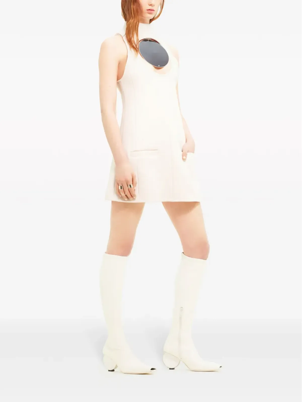 Courrèges サークルカットアウトミニドレス - 画像3