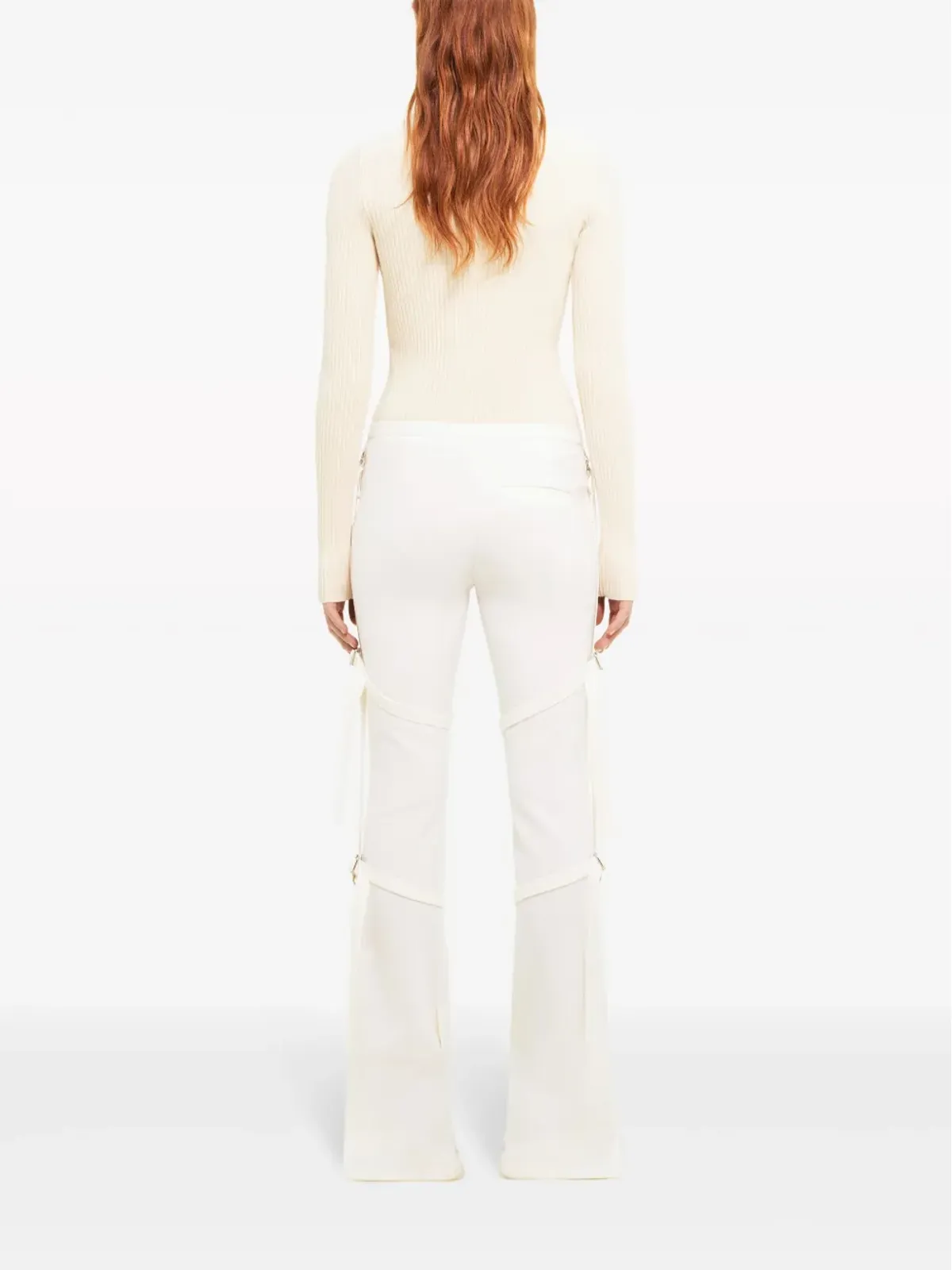 Courrèges リディション リブ編みセーター - ニュートラルカラー - 画像4