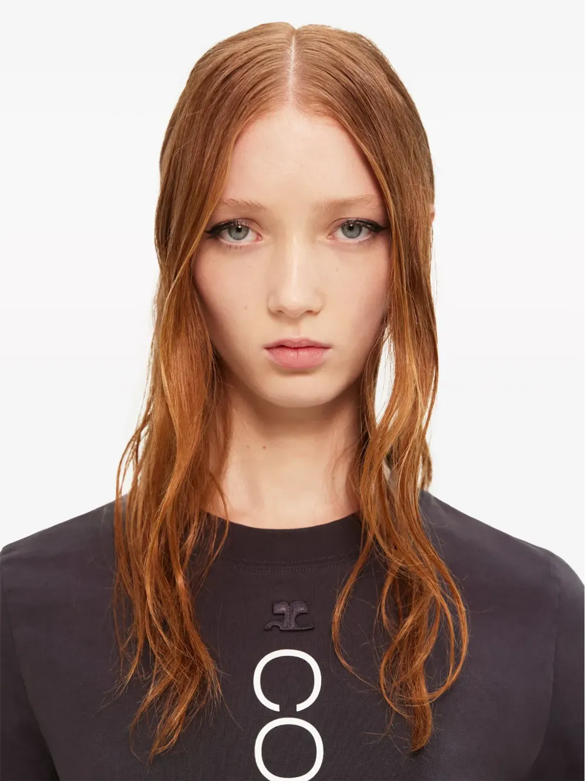 Courrèges ロゴプリント オーガニックコットンTシャツ - 画像5