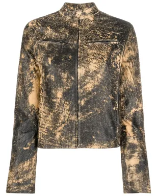 Acne Studios ダメージ加工レザージャケット - サムネイル1