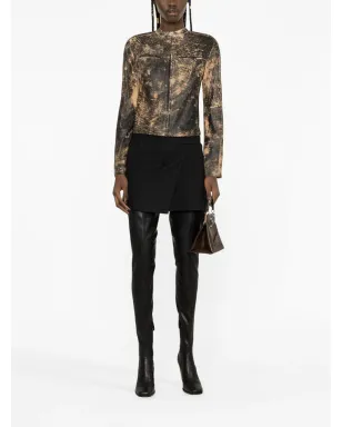 Acne Studios ダメージ加工レザージャケット - サムネイル2