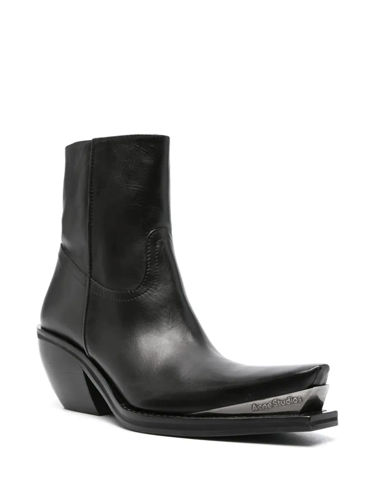 Acne Studios レザー カウボーイブーツ - 画像2