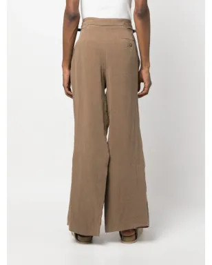 Vivienne Westwood サイドスリット入りフレアパンツ - ブラウン - サムネイル4