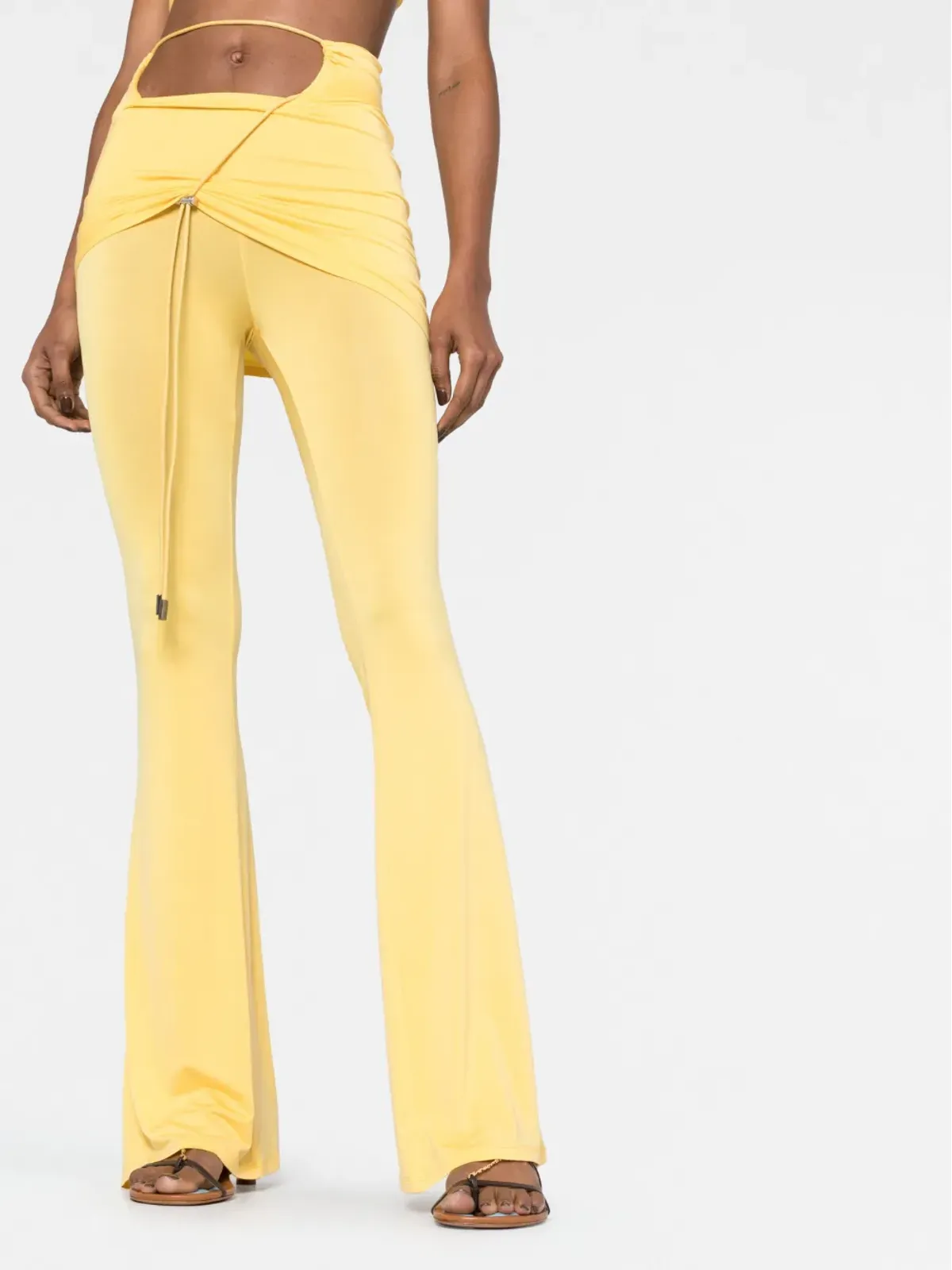 Jacquemus Le Pantalon Espelho skirt trousers - Yellow - 画像5
