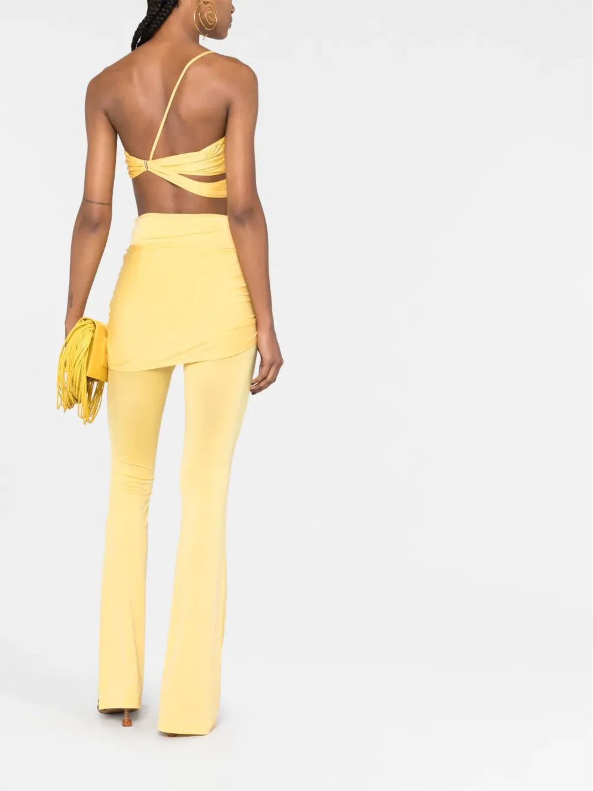 Jacquemus Le Pantalon Espelho skirt trousers - Yellow - 画像4