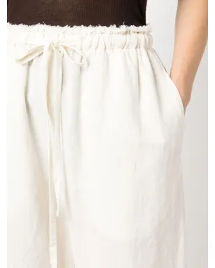 Acne Studios ドローストリングディテール Palazzoパンツ - White - サムネイル5