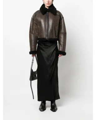 Acne Studios シアリングトリムレザージャケット - サムネイル2