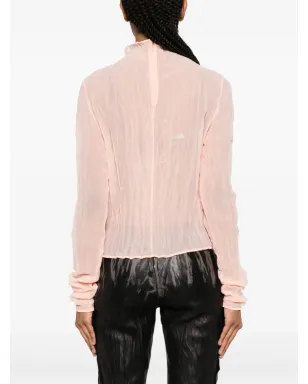 Acne Studios クリンクル加工の半透けブラウス - ピンク - サムネイル4
