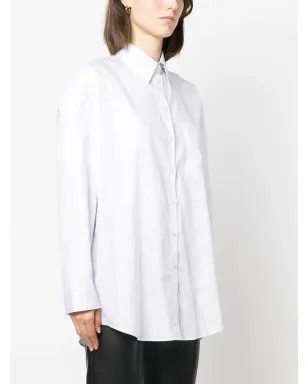 Acne Studios striped pocket shirt - White - サムネイル3