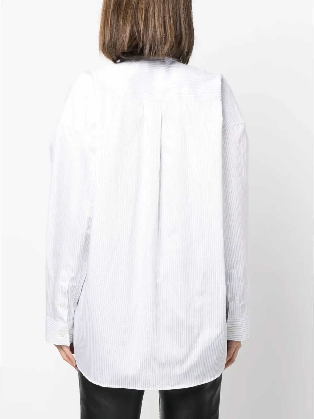 Acne Studios striped pocket shirt - White - 画像4