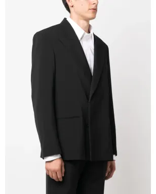Acne Studios peak-lapel double-breasted blazer - Black - サムネイル3