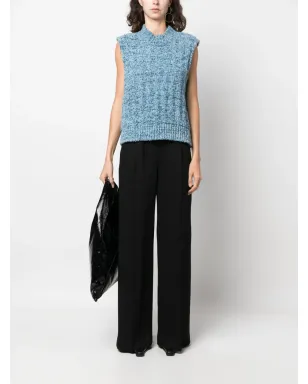 Acne Studios ハイウエスト ウール・コットン パラッツォパンツ - サムネイル2