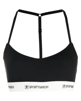 Sporty & Rich ロゴ入りアンダーバンド クロップトップ - サムネイル1