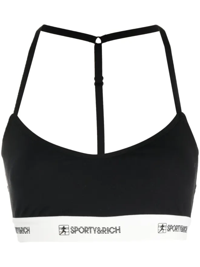 Sporty & Rich Sporty & Rich ロゴ入りアンダーバンド クロップトップの商品画像