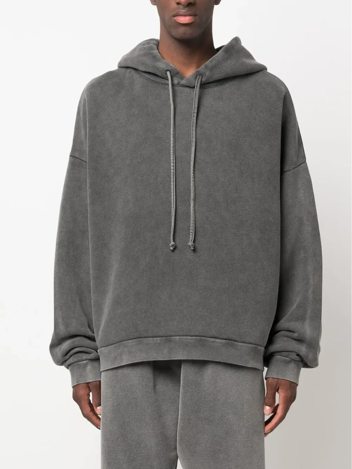 Acne Studios ロゴパッチ コットン フーディー - 画像4