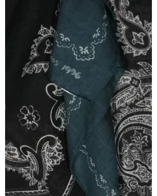 Acne Studios paisley-print wool scarf - Blue - サムネイル3