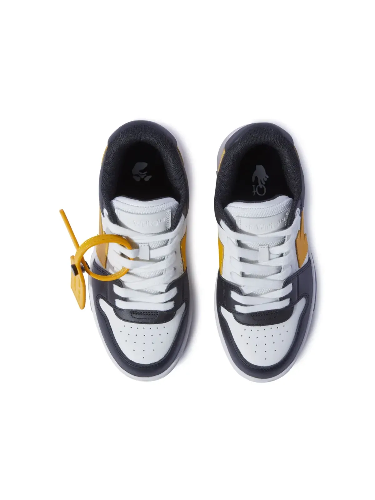 Off-White Kids Out of Office lace-up sneakers - Black - 画像4