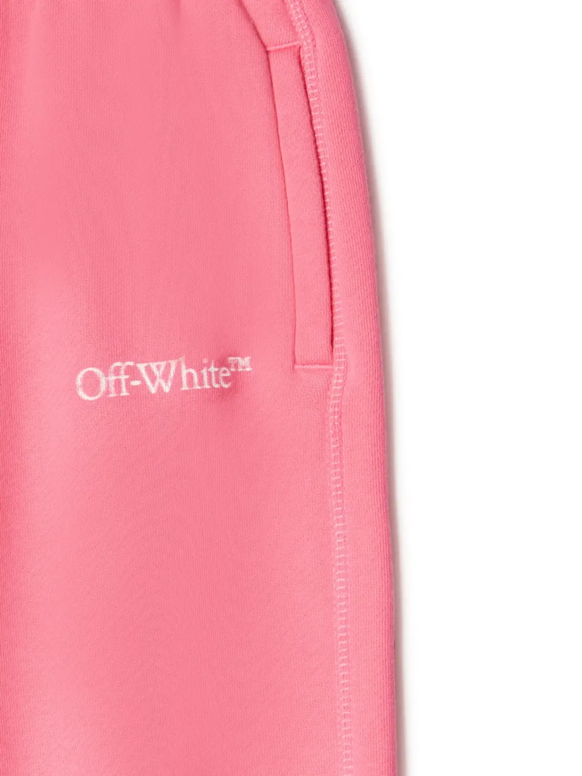 Off-White Kids Bookish ロゴ コットン トラックパンツ ピンク - 画像3