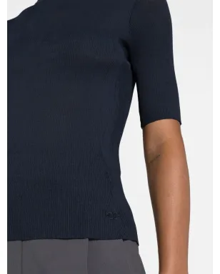 Tory Burch ショートスリーブリブニットトップス - サムネイル3