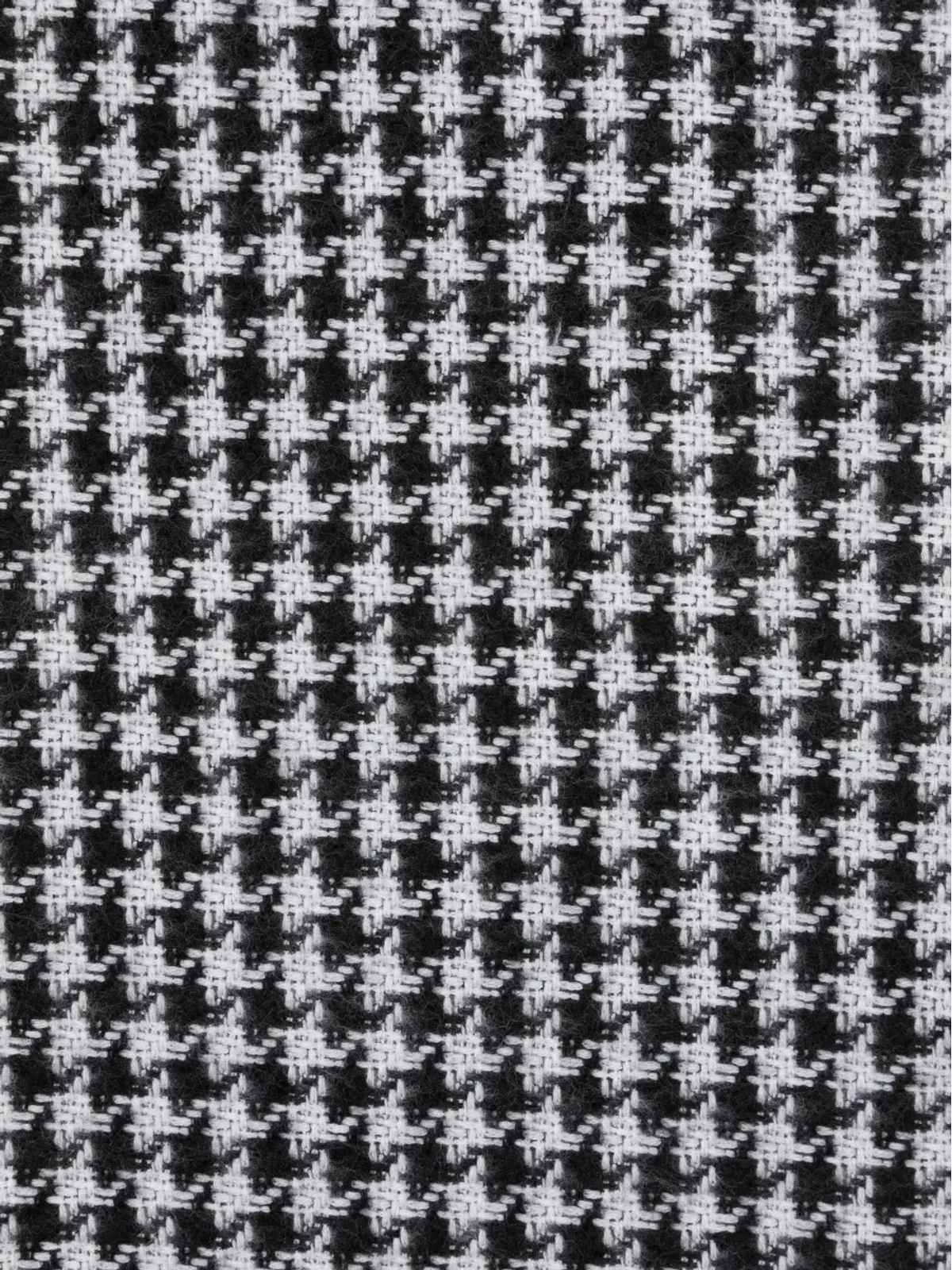 Acne Studios ハウンドトゥース柄フリンジトリム スカーフ - 画像2