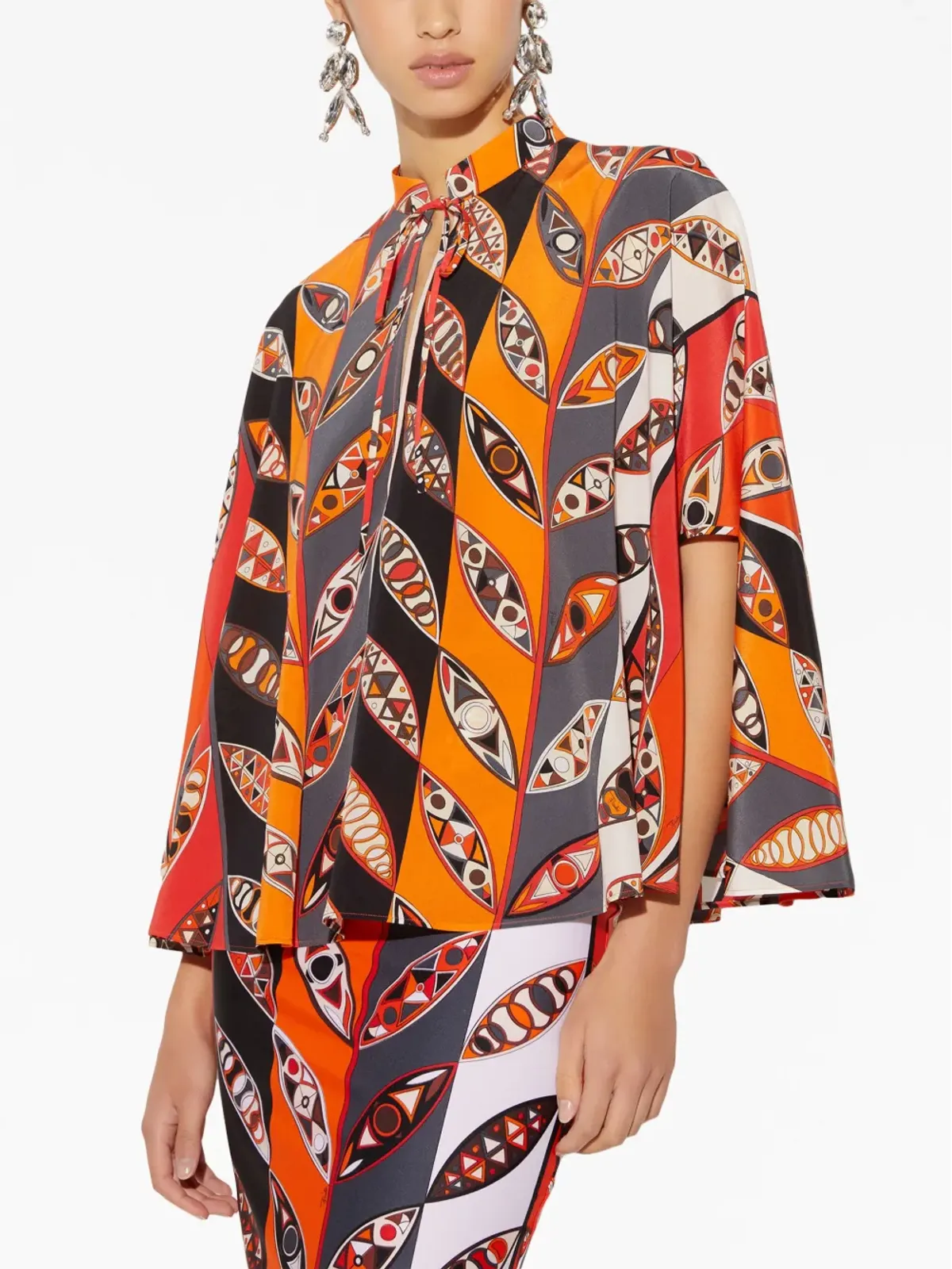 PUCCI ギランドーレプリント ブラウス - 画像5