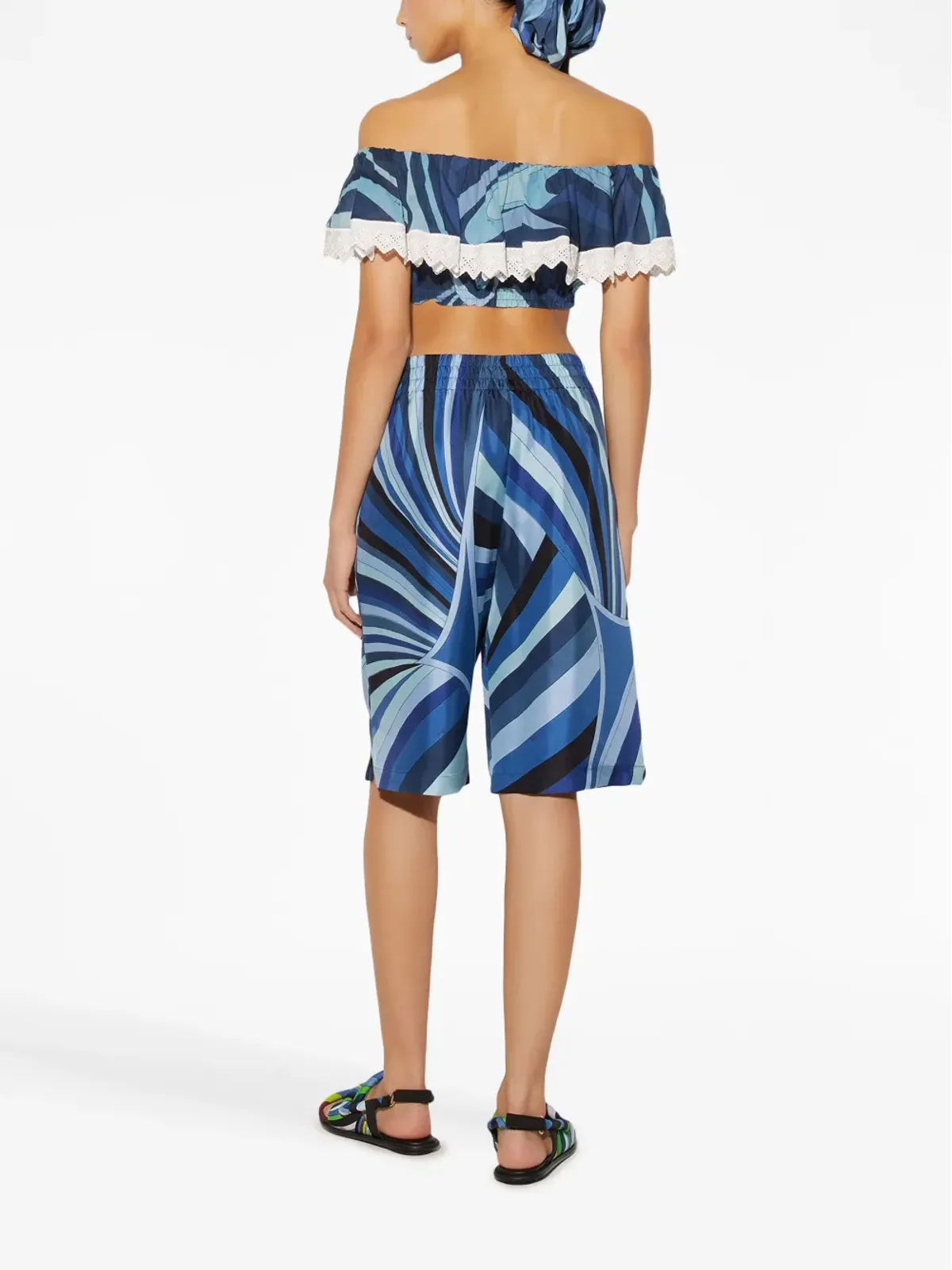 PUCCI ウェーブプリント・フリルディテールのトップス - 画像4