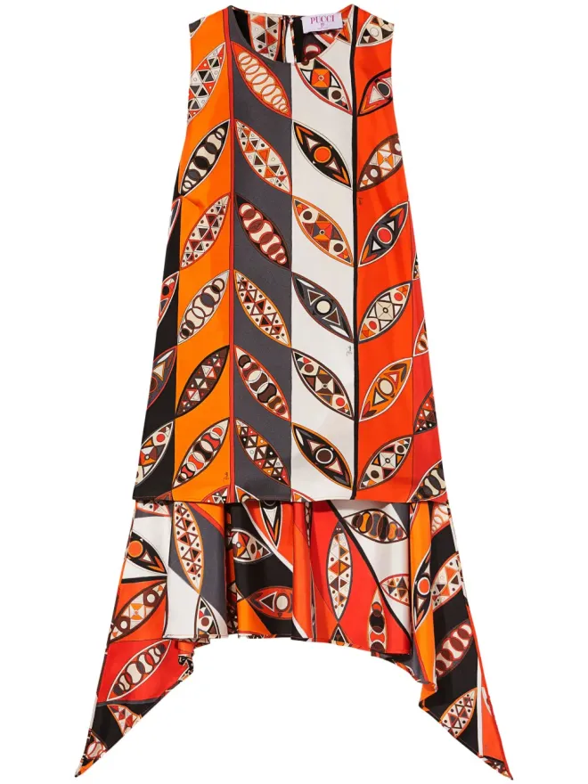 Pucci PUCCI グラフィックプリント ノースリーブ ブラウス - レッドの商品画像