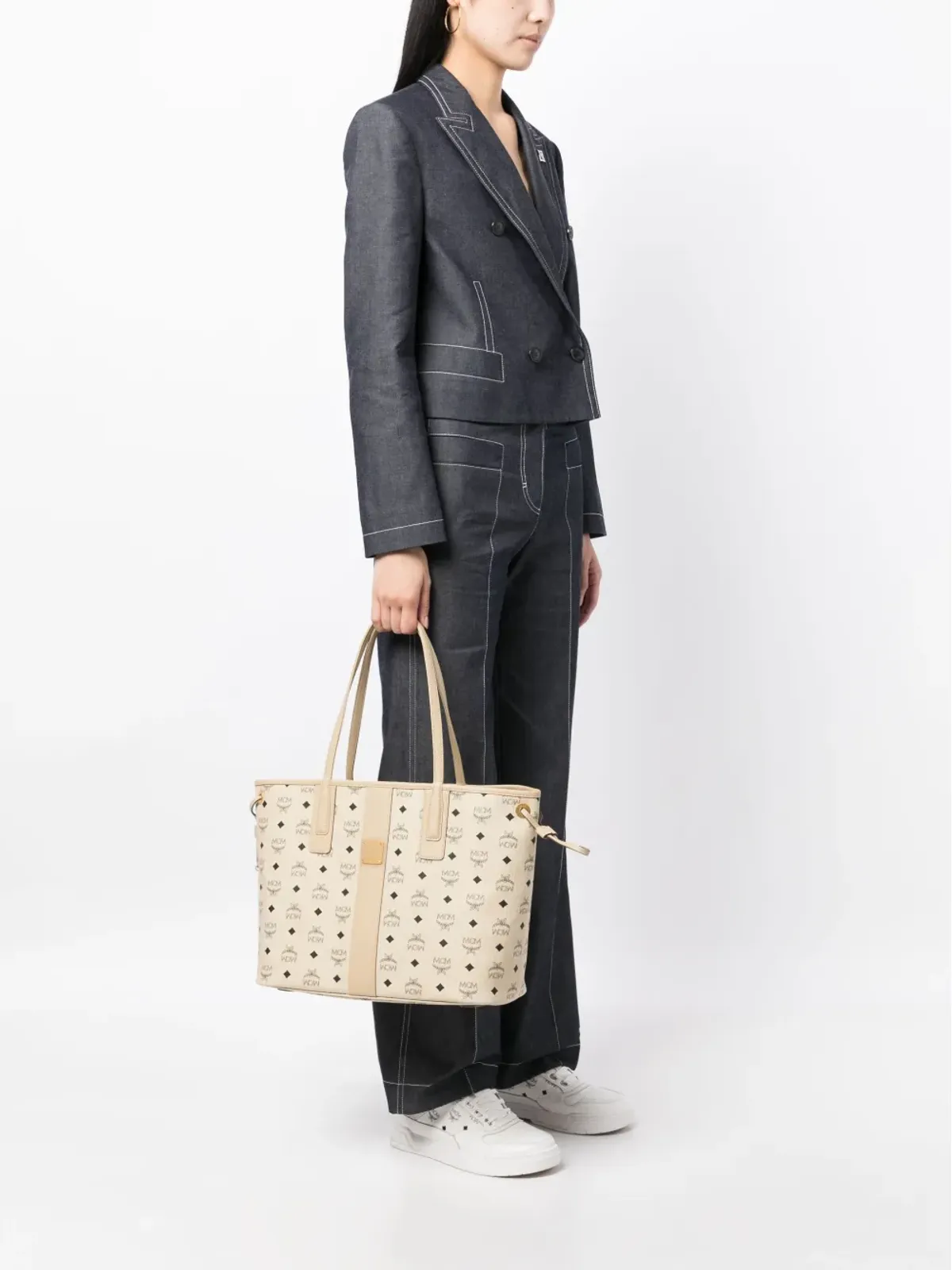 MCM リズ モノグラム トートバッグ - 画像2