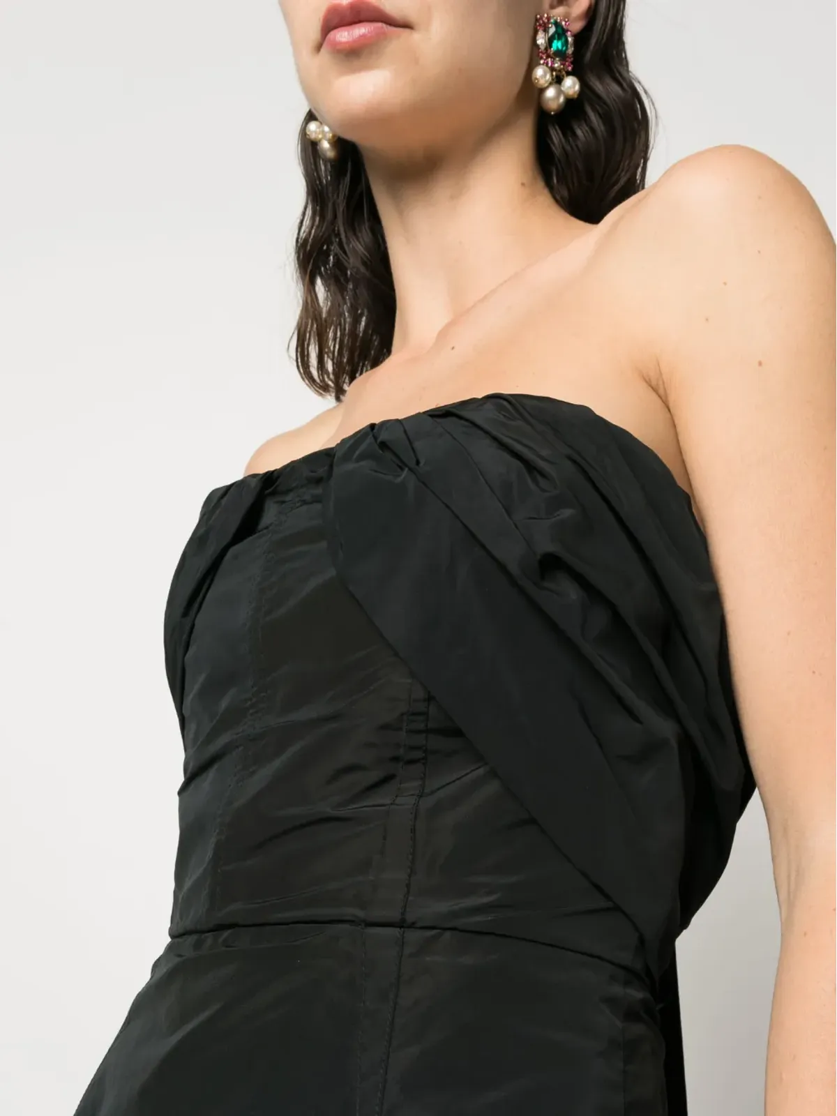 Dolce & Gabbana Pre-Owned 2000s strapless ruched top - Black - 画像5