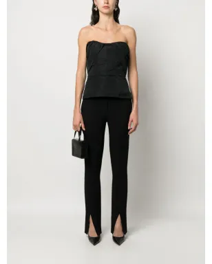 Dolce & Gabbana Pre-Owned 2000s strapless ruched top - Black - サムネイル2