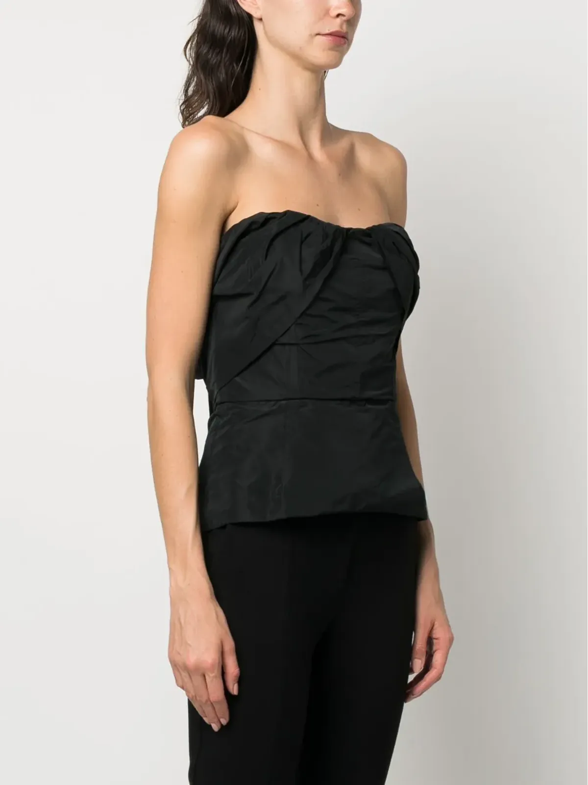 Dolce & Gabbana Pre-Owned 2000s strapless ruched top - Black - 画像3