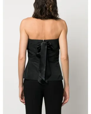 Dolce & Gabbana Pre-Owned 2000s strapless ruched top - Black - サムネイル4