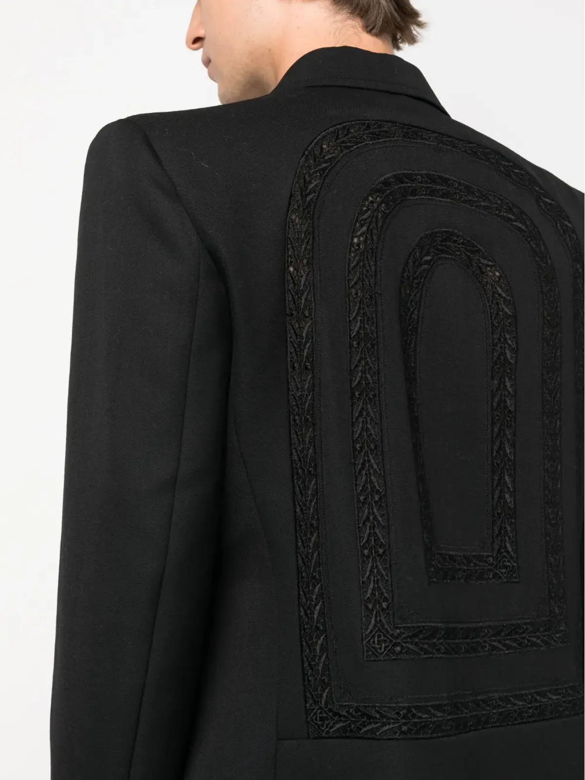 Casablanca broderie anglaise ダブルブレスト ブレザー - 画像5