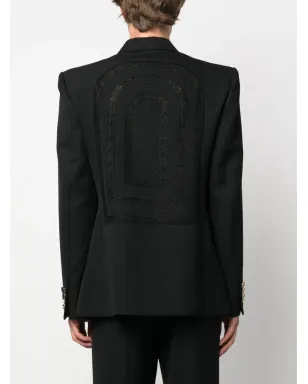 Casablanca broderie anglaise ダブルブレスト ブレザー - サムネイル4