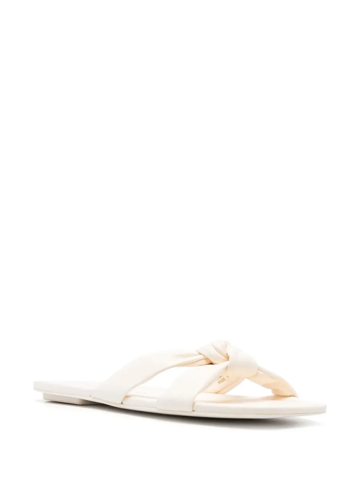 Stuart Weitzman フラットソールレザーミュール - 画像2