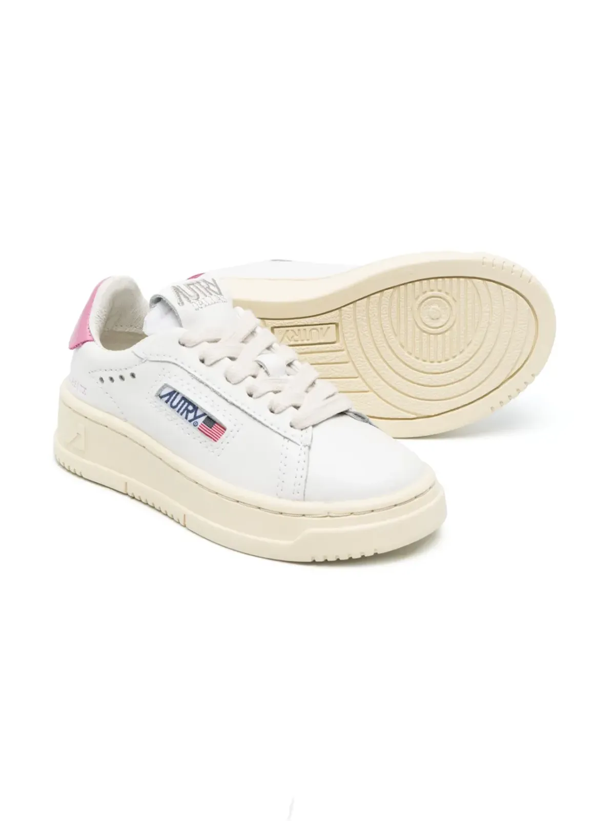 Autry Kids パネルド レースアップスニーカー - White - 画像2